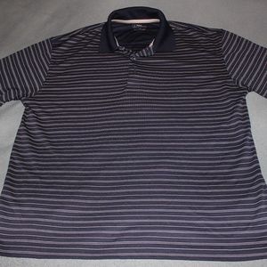 PGA Tour polo dark blue with pinstripes